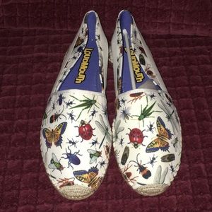 🐜🐞🦗🦋NIB Loudmouth Lucky Big Bugs shoes.